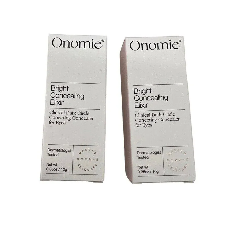 Onomie Bright Concealing Elixer Montagu Light Warm Lot of 2 NEW Dark Circle